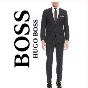 Hugo Boss Black Blazer with Thin Pin Stripes Size 44R